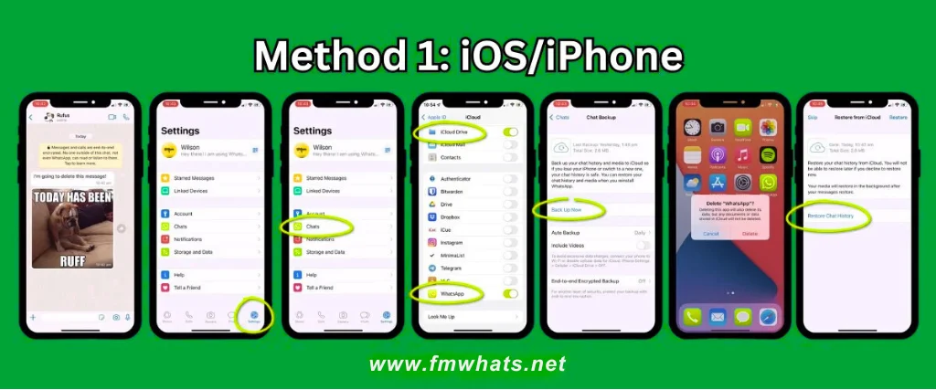 Recover deleted messages Method 1
